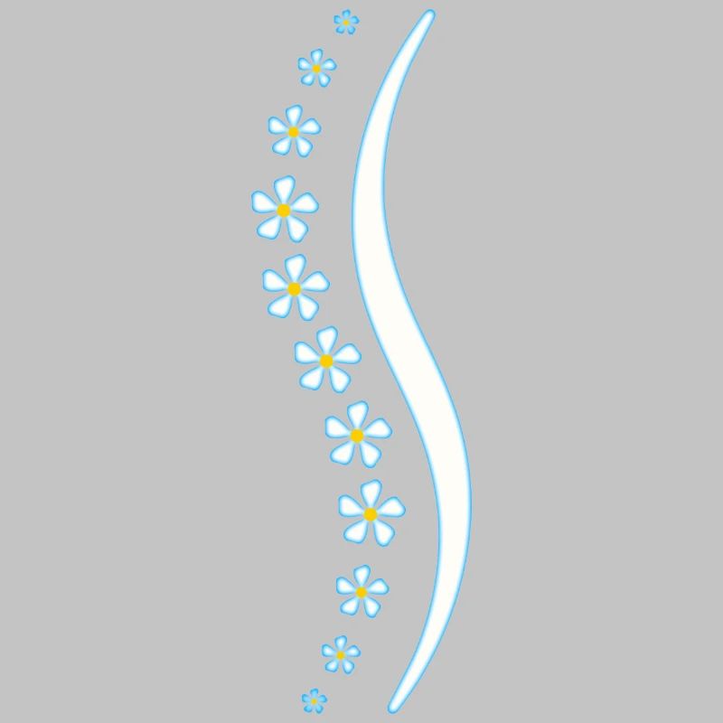 Épine florale bleue