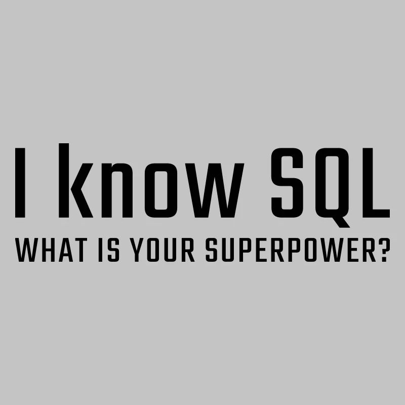 Je connais SQL