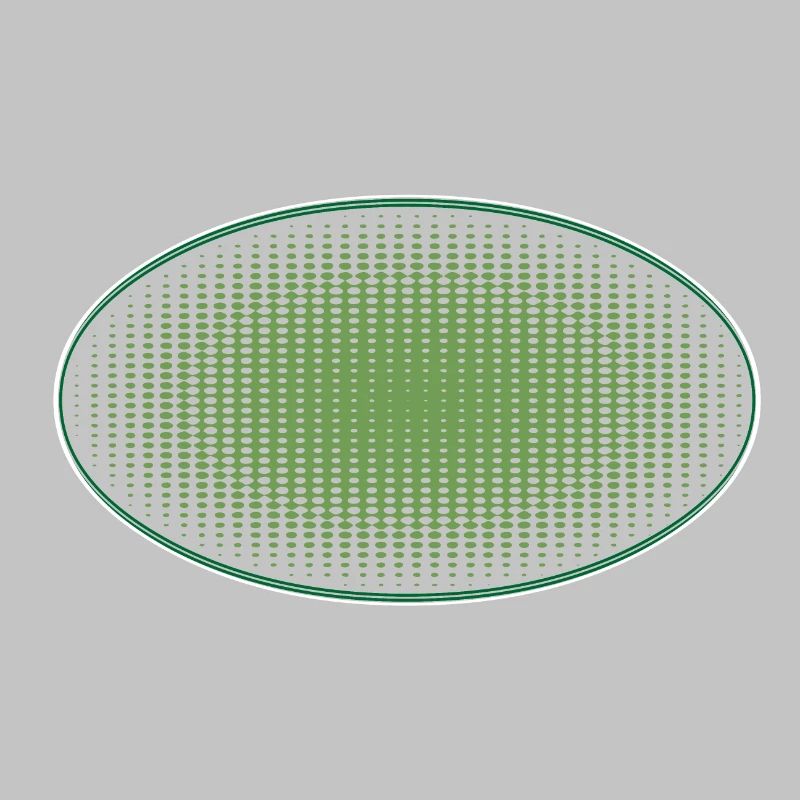 Oval green dots, with frame