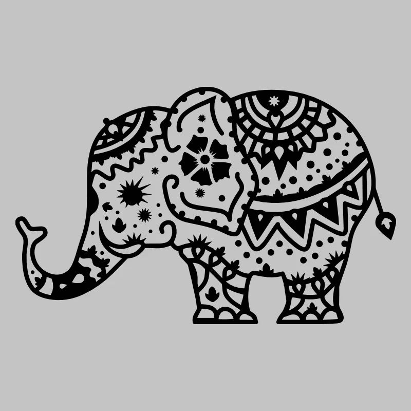 Decorated Indian elephant