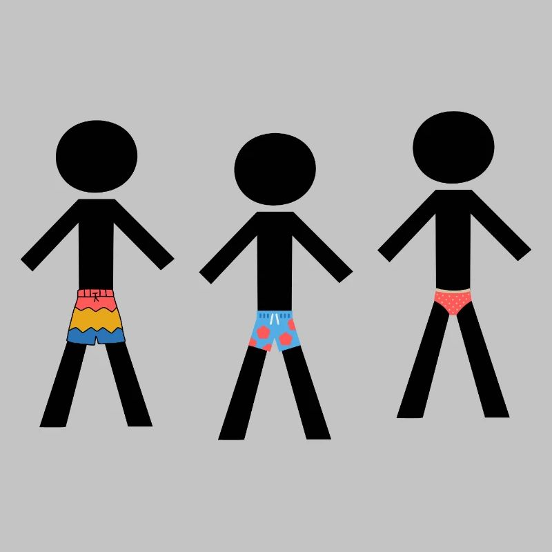 Beach Ready - Three well-dressed men