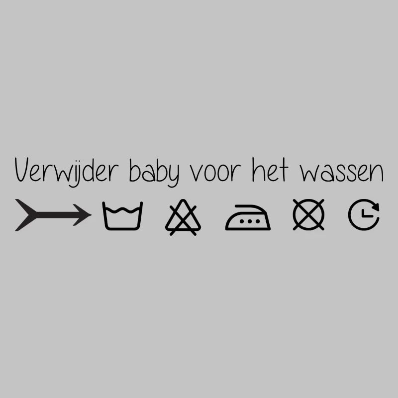 Remove infant before washing