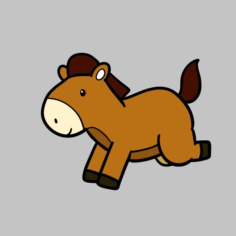 Springendes Pferd