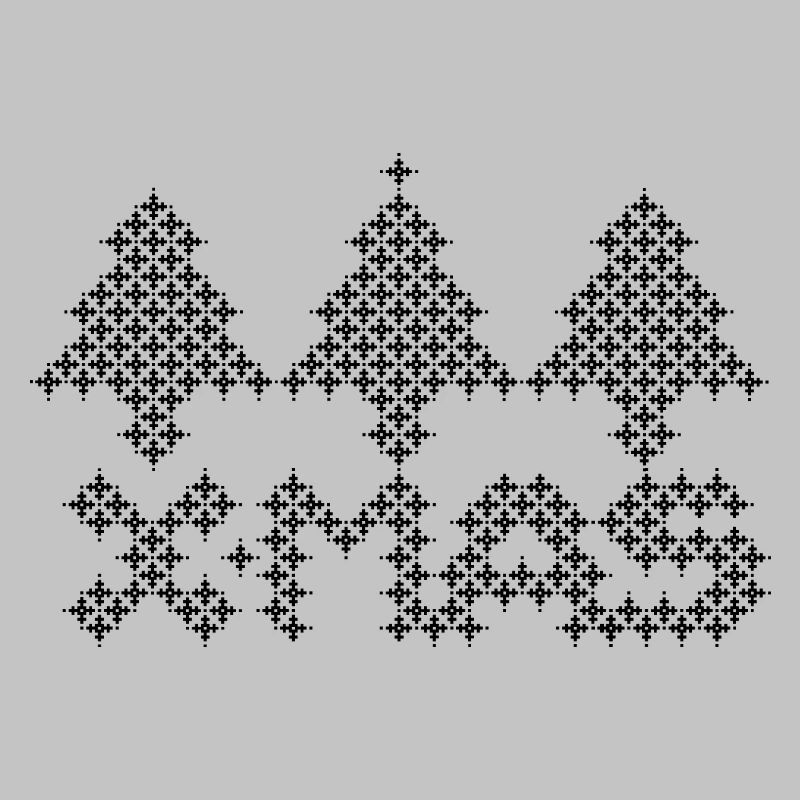 XMAS Tree Christmas Tree Pixel Pattern Icon