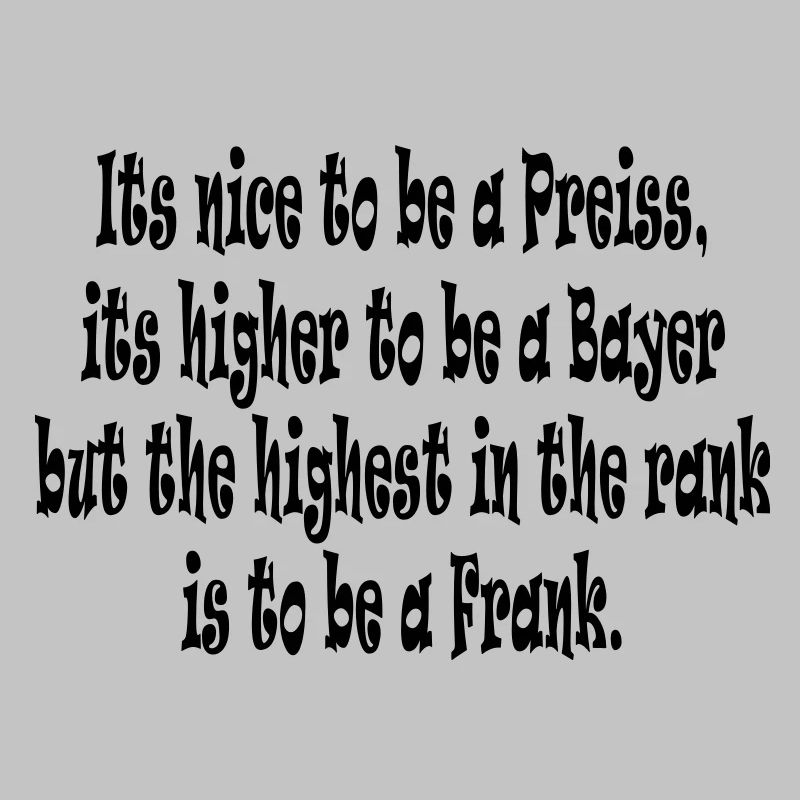 Its nice to be a Preiss ...