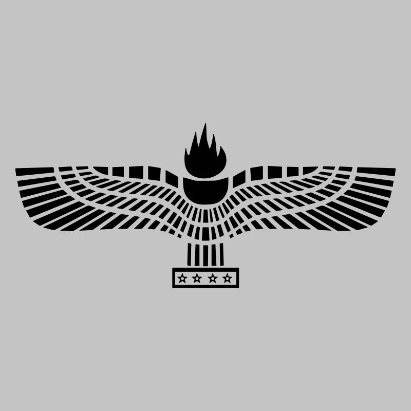 Aramäische Flagge Schwarz