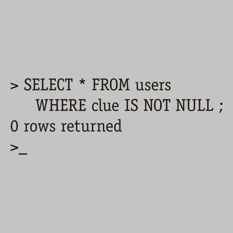 SQL No Clue