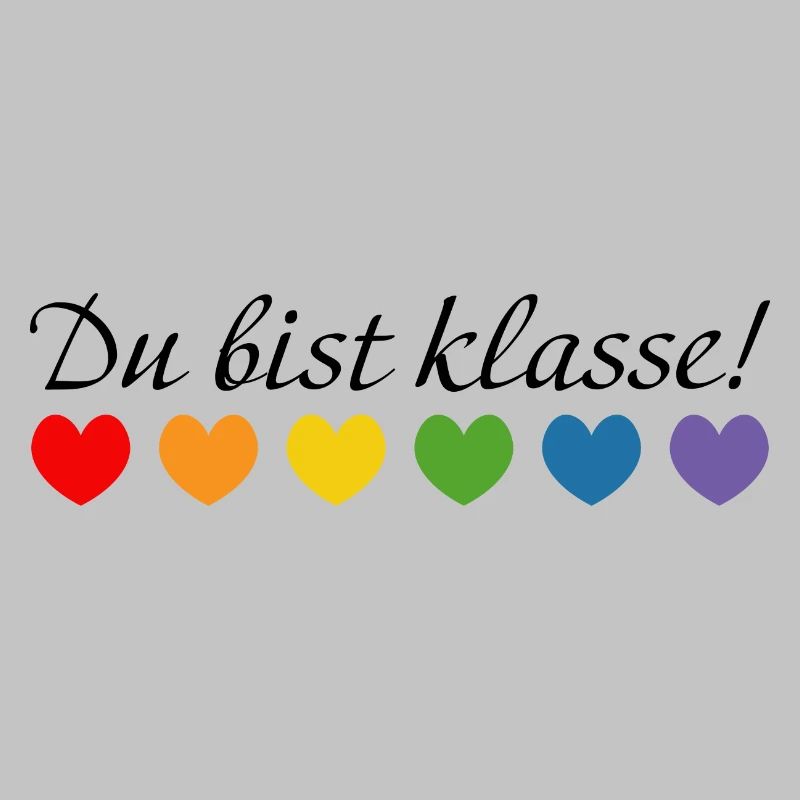 Regenbogenherzchen du bist klasse