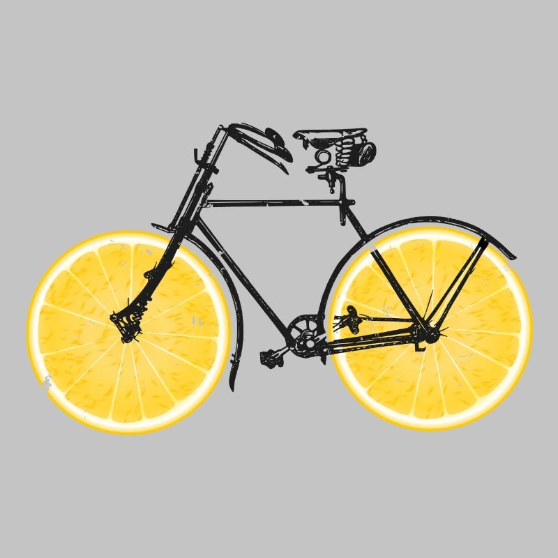 Bicycle oranges lemons