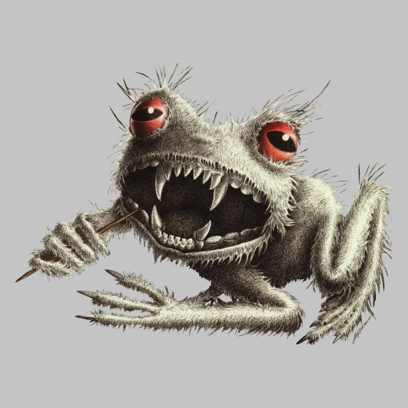 Werfrosch - Frog with toothpick