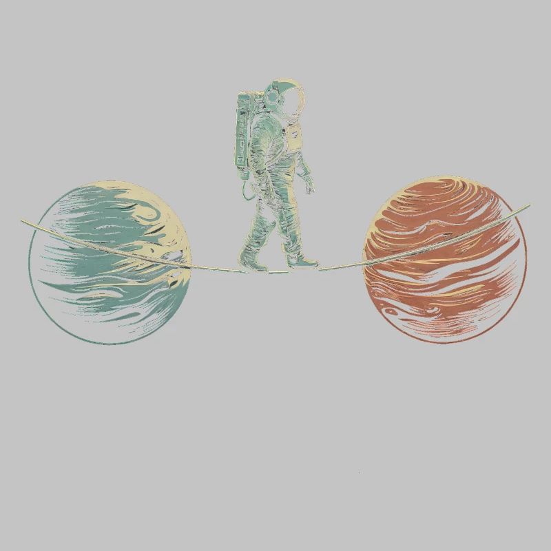 Acrobatie spatiale Art Design