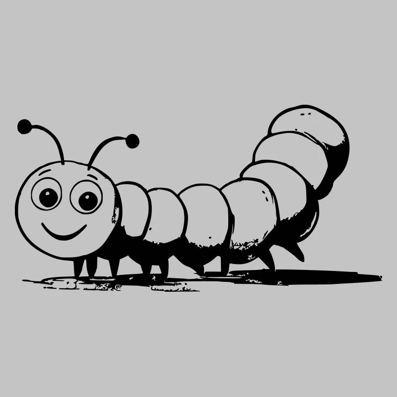 Caterpillar as vector graphic