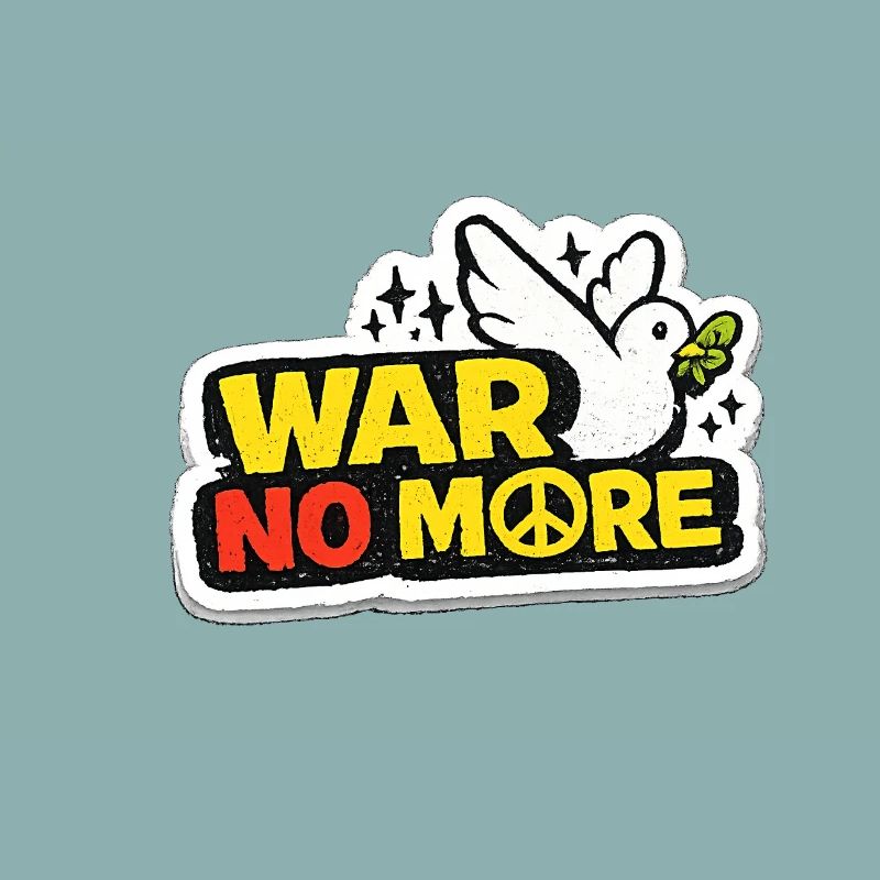 War No More – Sticker Peace & Humanity