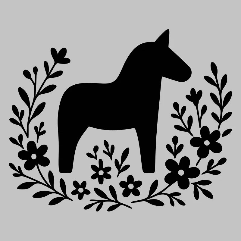 Cheval Dala – Conception d’art populaire nordique
