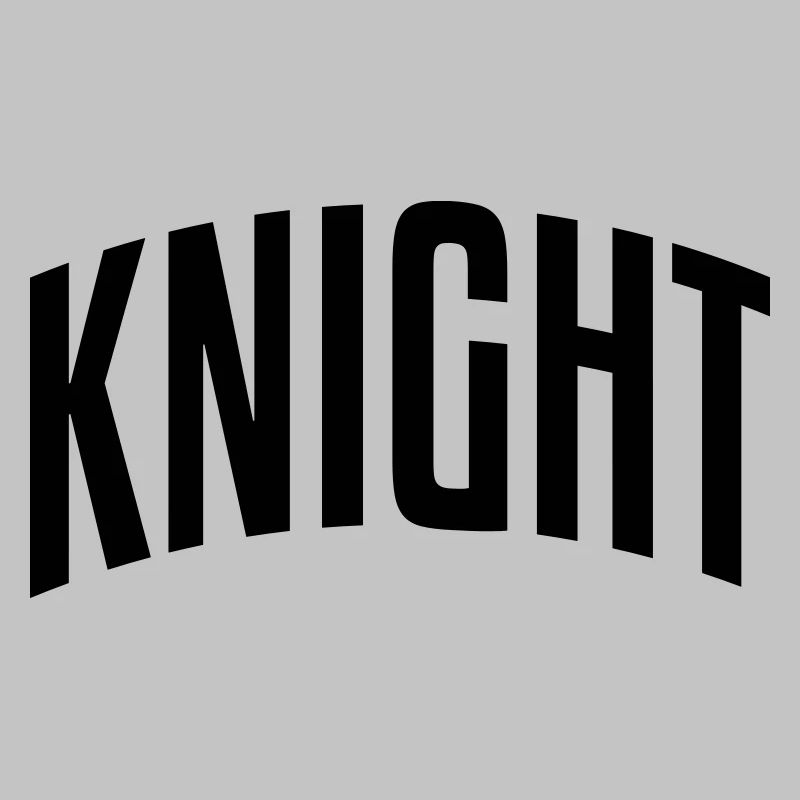 knight stylish arched text logo copy