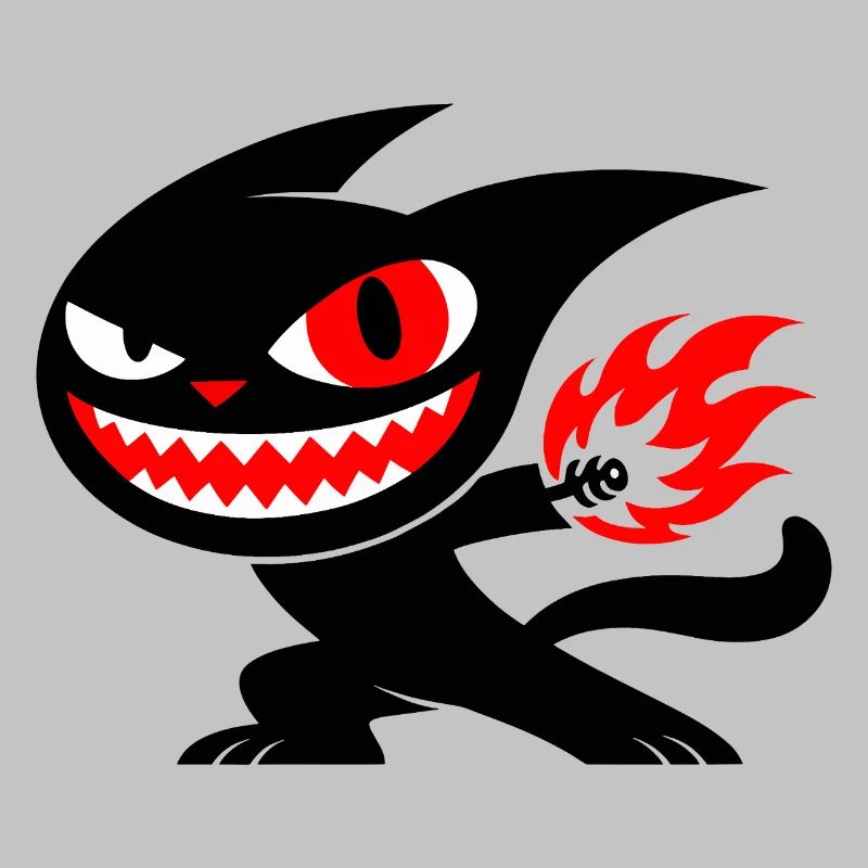 Creature on fire
