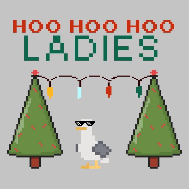HooHooHoo Women's Pixel Christmas