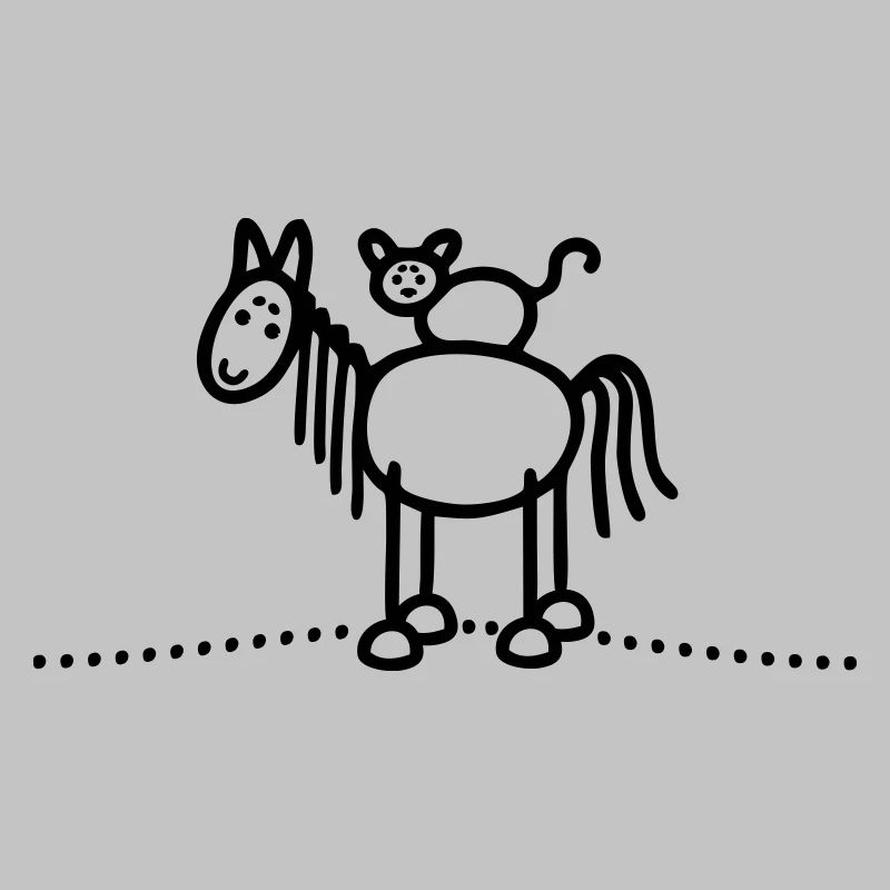 Pferd Katze