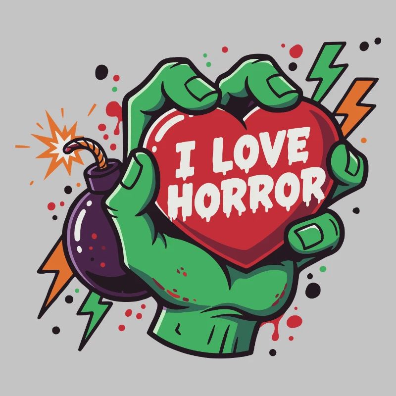 HorrorHeart dans la main de zombie