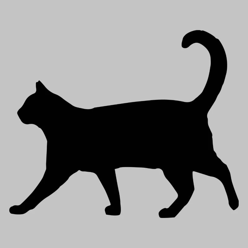 Silhouette de chat classique