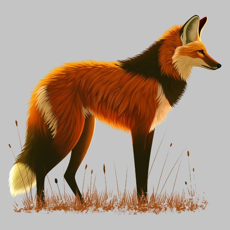 Mähnenwolf