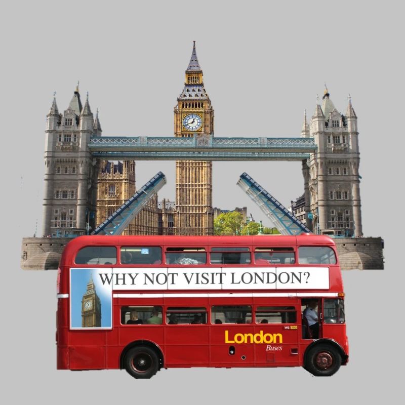 Collage de monuments de Londres