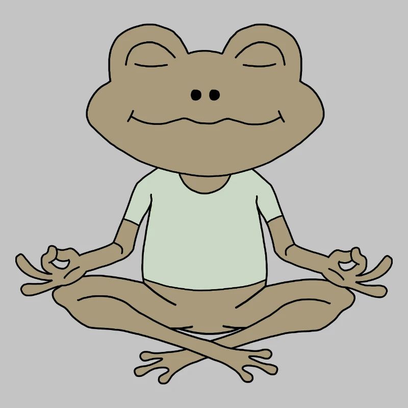ZenFrosch Meditationsfigur