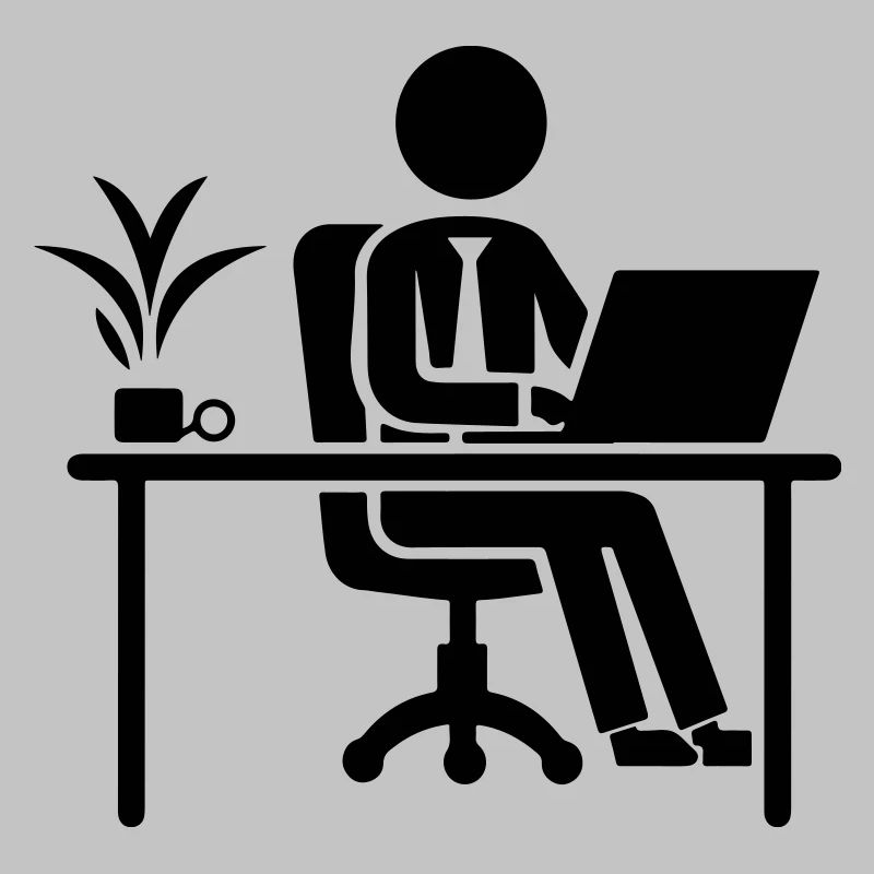Worker Computer Job Desk
