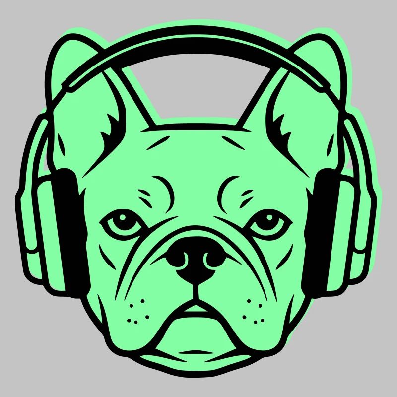 Frenchie DJ Kopfhörer Musik