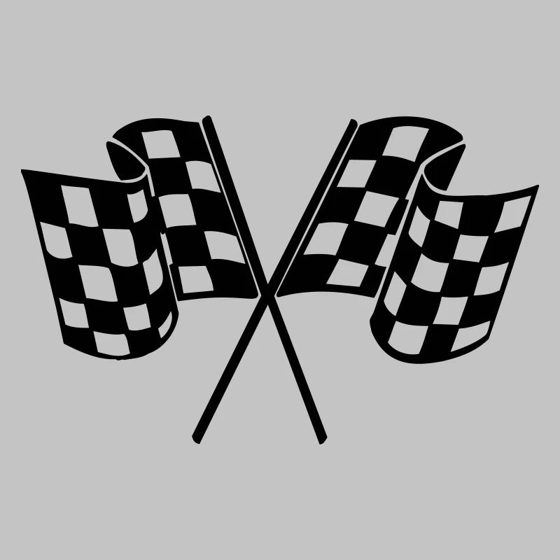 Flag Race Car Destination Motorcycle