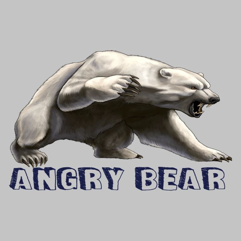 Angry bear , bear