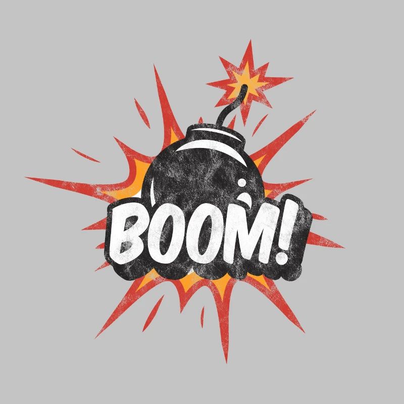 Boom! Bombe Explosion Kinder Comic