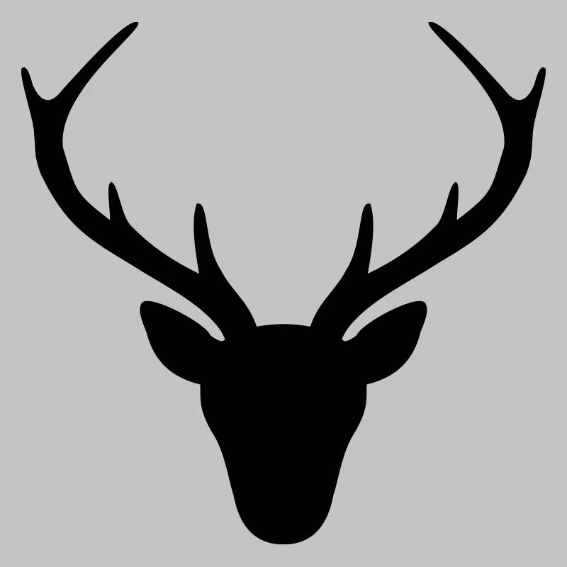 Hirsch Geweih Silhouette Jagd Jäger Geschenk