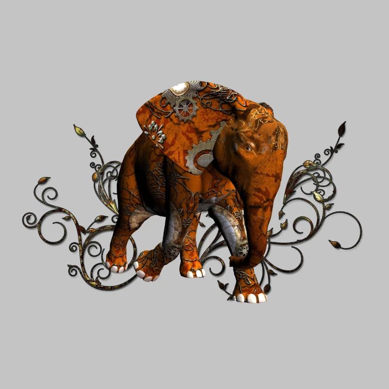 Stunning steampunk elephant