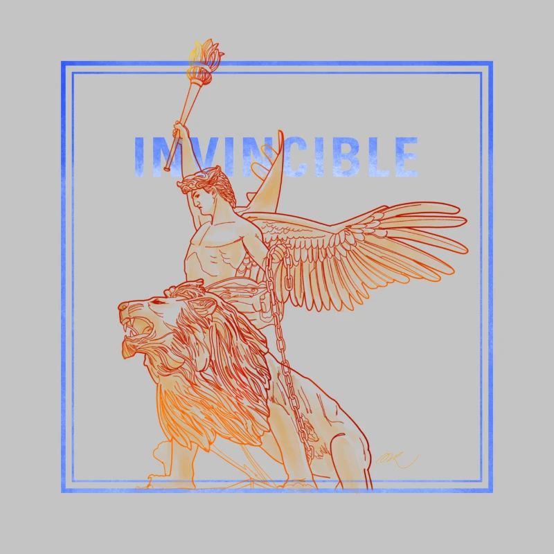 Invincible Angle with Lion