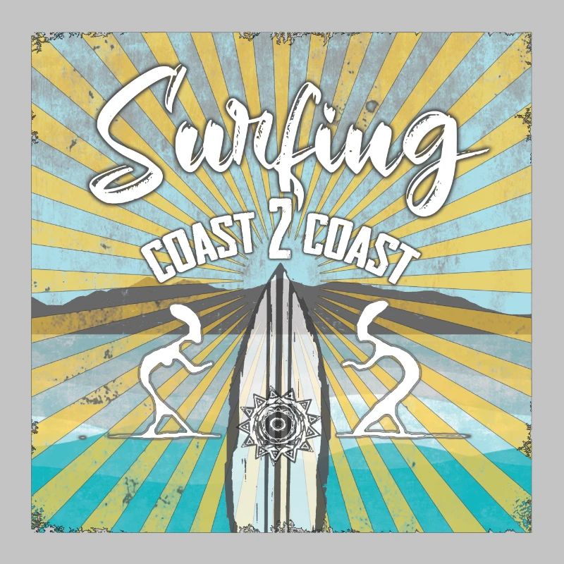 Surf Theme Coast 2 Coast Vintage Design