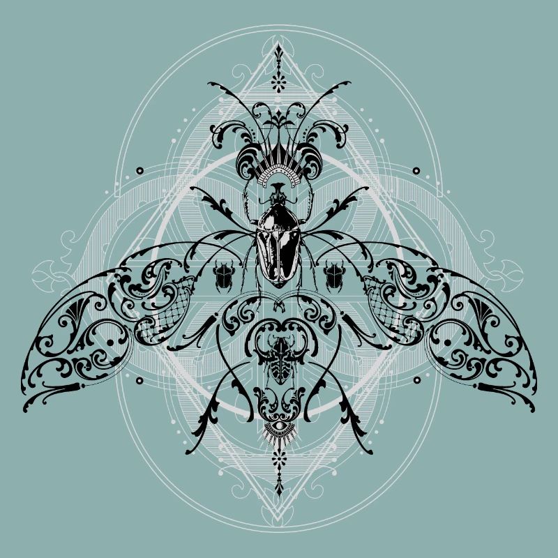 Psychedelic Insects Bug Pattern Ornament