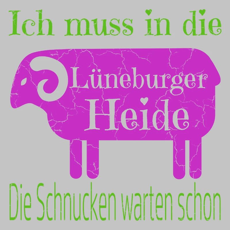 Lüneburger Heide Motiv mit Heidschnucke