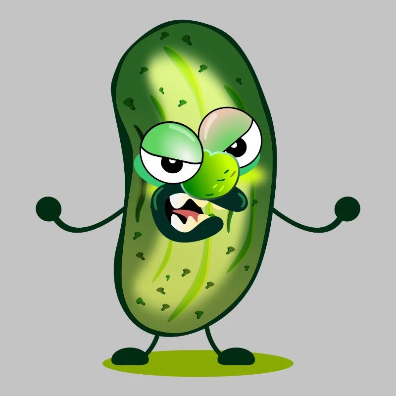 Dessin animé de cornichons
