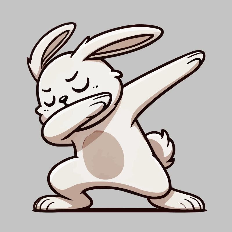 hase rabbit dabbing