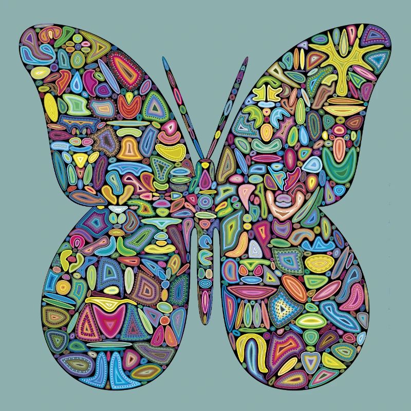 Farbspektakel-Schmetterling