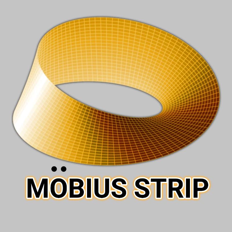Ruban de Möbius Doré