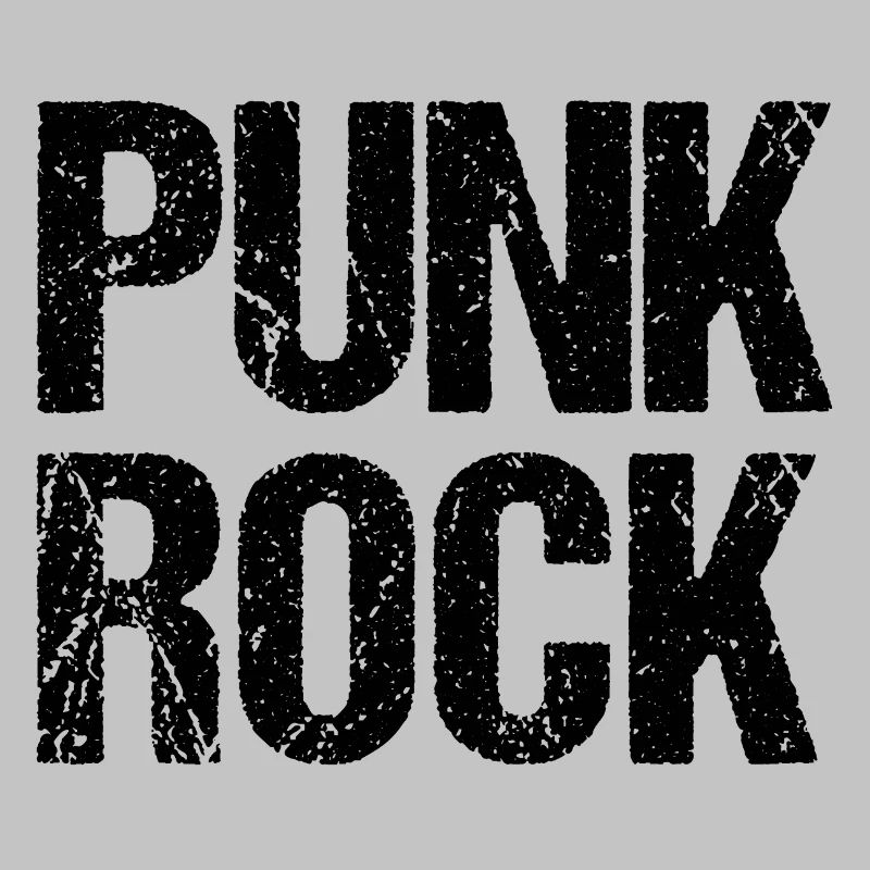 Distressed Punk Rock logo design