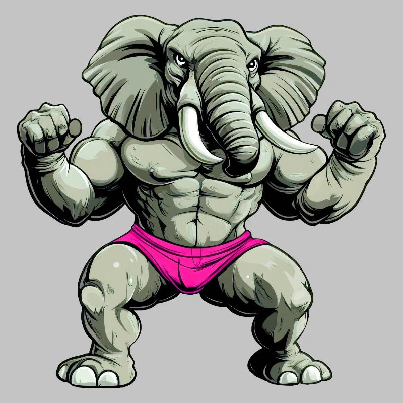 Starker Elefant