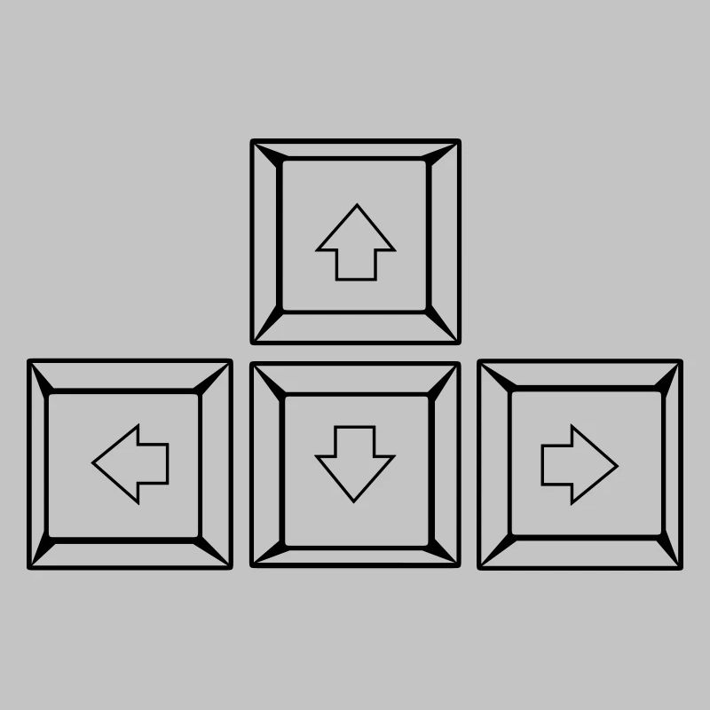 Up Down Left Right Keyboard Buttons (Keys)