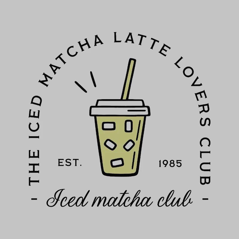Iced matcha latte lovers