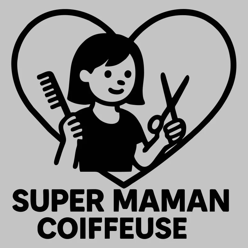 Super maman coiffeuse – Cœur coiffure