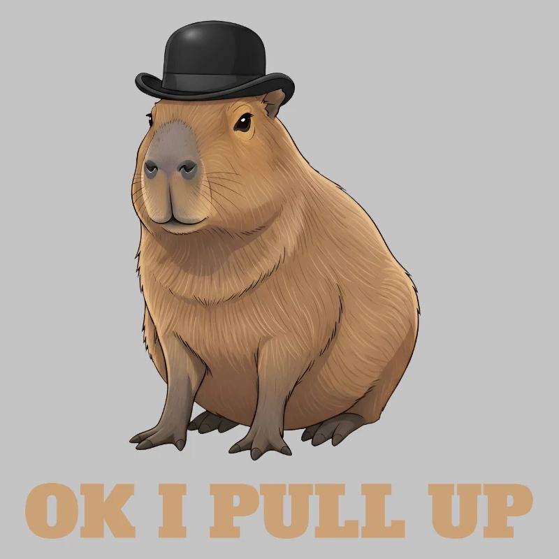 Ok I Pull Up - Capybara Meme Humor