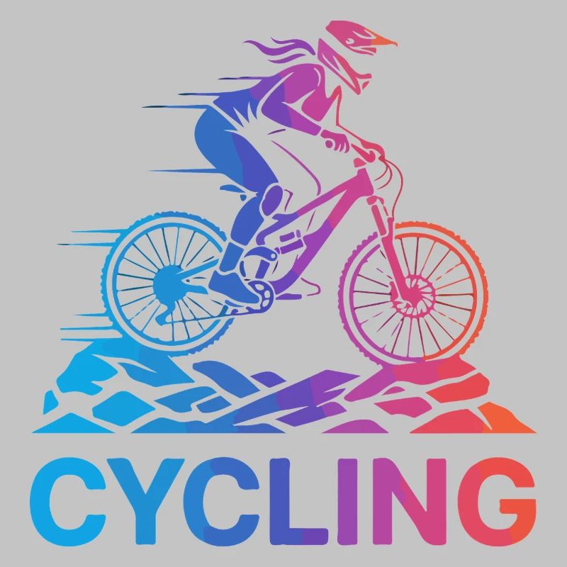 Gradient Cyclist on Rugged Trail