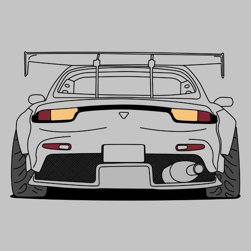 rx7 rear outlines